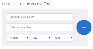 Look Up Unique Access Code on Texas Assessment Portal 